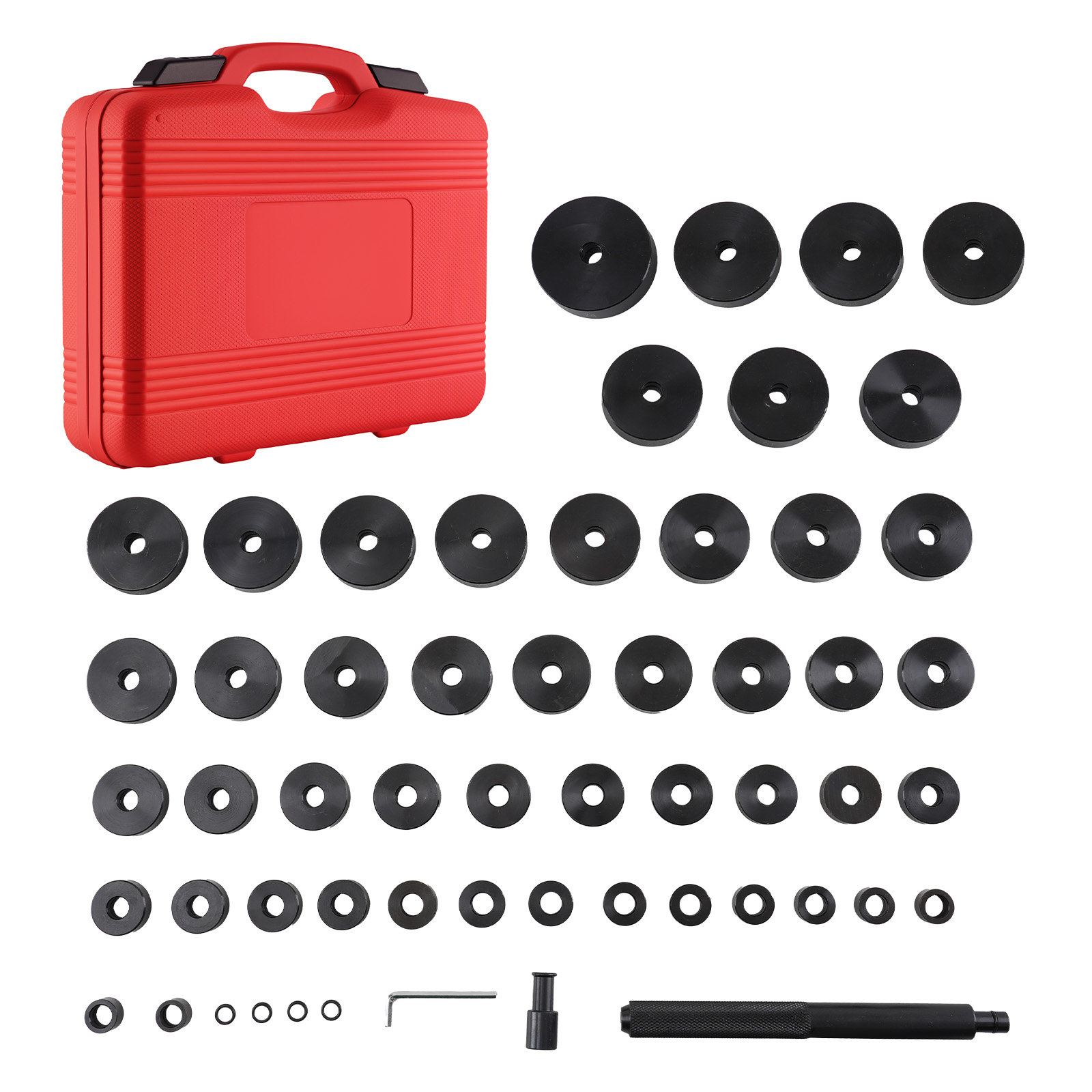 52x Custom Bushing Bearing Seal Driver Push Press Disc Tool Set 18-65mm steel